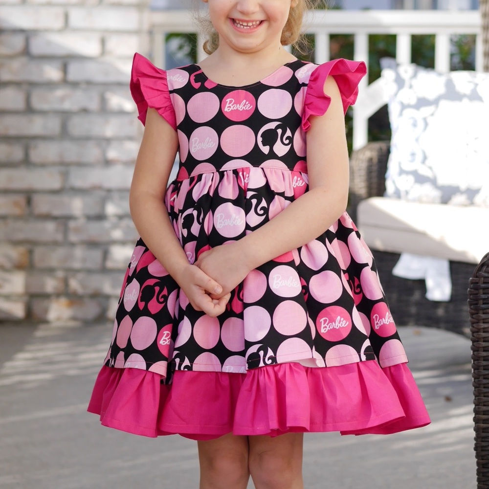 Custom Made Barbie Party Dress EUC Size 4